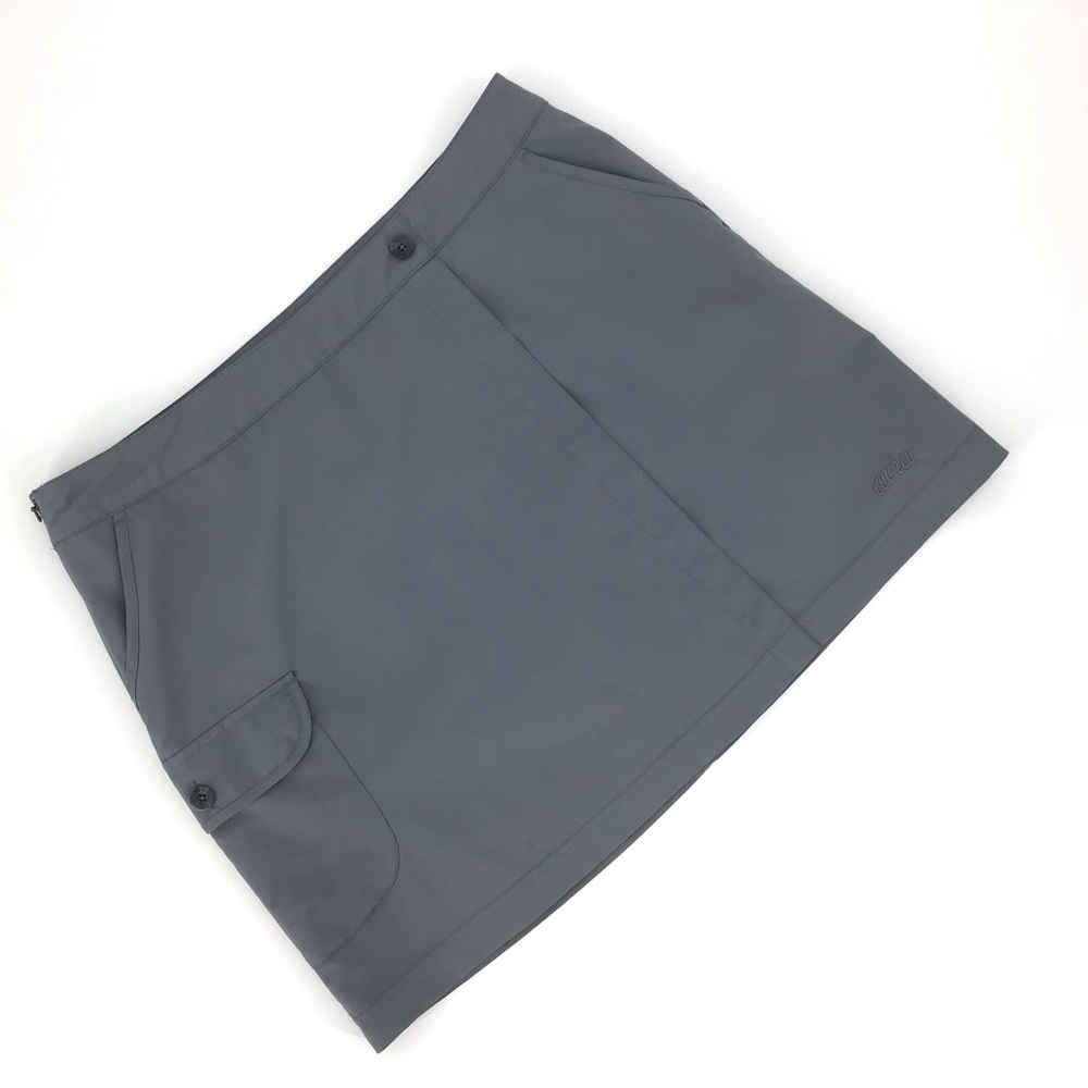 Avia Silver Grey Wrap Style Skirt with Shorts, M